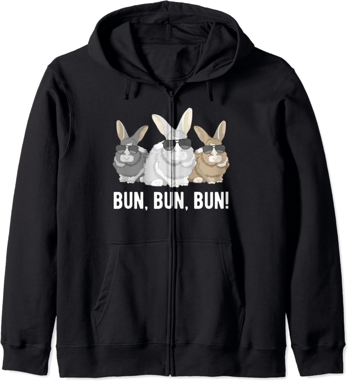 Amazoncom funny bun bunny cute sunglasses on rabbit zip hoodie Amazoncom funny bun bunny cute sunglasses on rabbit zip hoodie